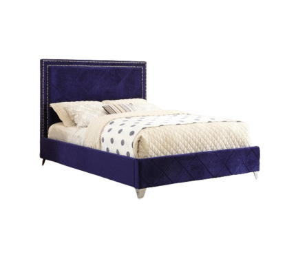 Velvet Upholstered Platform Bed